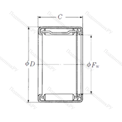 Подшипник игольчатый радиальный FJLT-3023