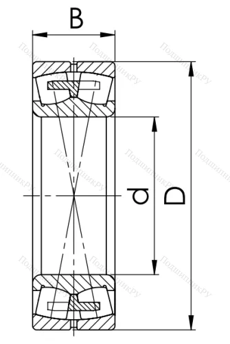 Сферический роликовый подшипник 3514 АМН (22214 MBW 33) в Калининграде