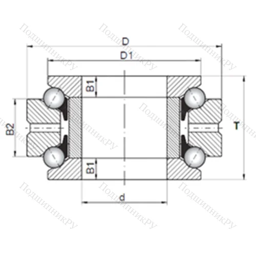 Подшипник шариковый упорно-радиальный 234412 MSP от производителя  CX Подшипник шариковый упорно-радиальный 234412 MSP от производителя  CX