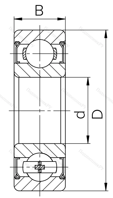 Миниатюрный шариковый подшипник 80019 (609 ZZ) в Калининграде