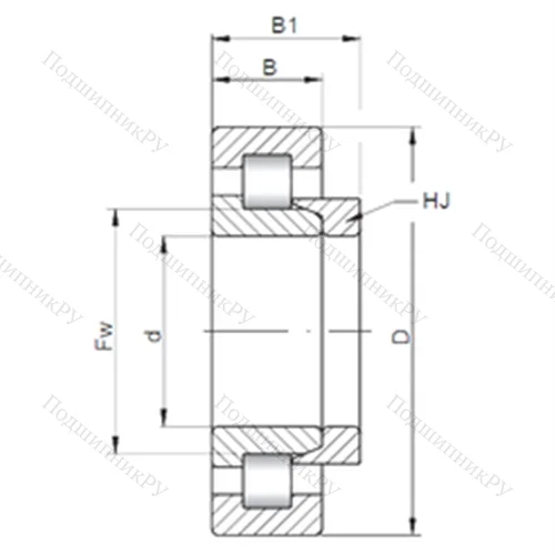 Подшипник роликовый радиальный NH 2234