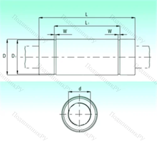 Подшипник шариковый линейный KBL 1670-PP от производителя  NBS