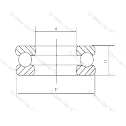 Подшипник шариковый упорный 51320M от производителя  CRAFT