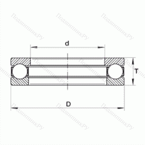 Подшипник шариковый упорный 2458 от производителя  INA Подшипник шариковый упорный 2458 от производителя  INA