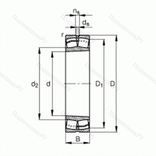 Подшипник роликовый самоустанавливающийся 23124-E 1-K-TVPB от производителя  FAG Подшипник роликовый самоустанавливающийся 23124-E 1-K-TVPB от производителя  FAG